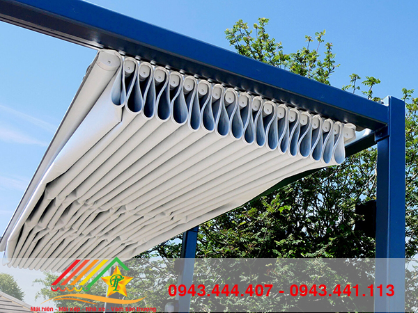 Mái bạt xếp quận Phú Nhuận - Lắp đặt nhanh chóng