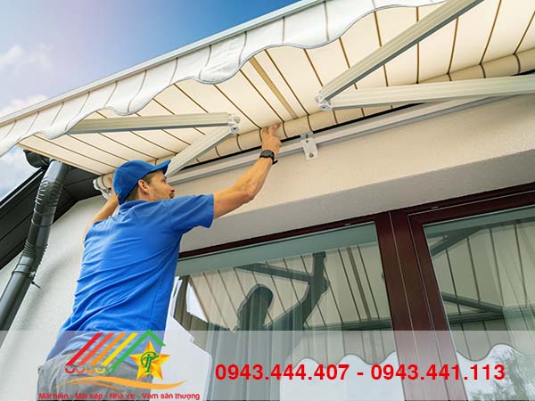 Dịch vụ sửa chữa mái hiên di động tại tphcm - Mái hiên Phú Tài