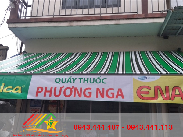 Mái hiên di dộng in quảng cáo giải pháp marketing giá rẻ